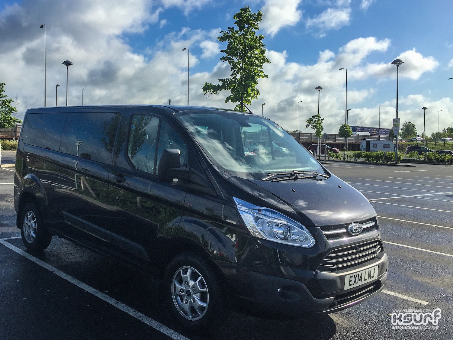 The Ford Transit Custom at Cobham Services, looking a lot better than the M&S which was closed leaving us with a Greggs diet for the day.