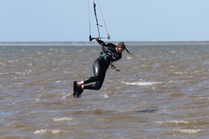 Jemima working on her blind landings. Photo: Charlie Railton