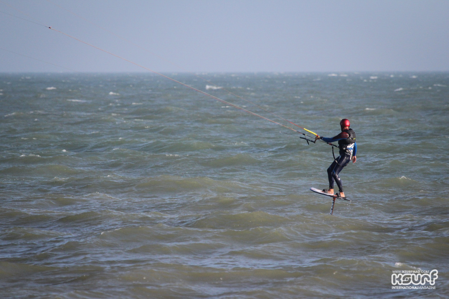 Port tack riding has improved a lot... Photo: Mary Booth