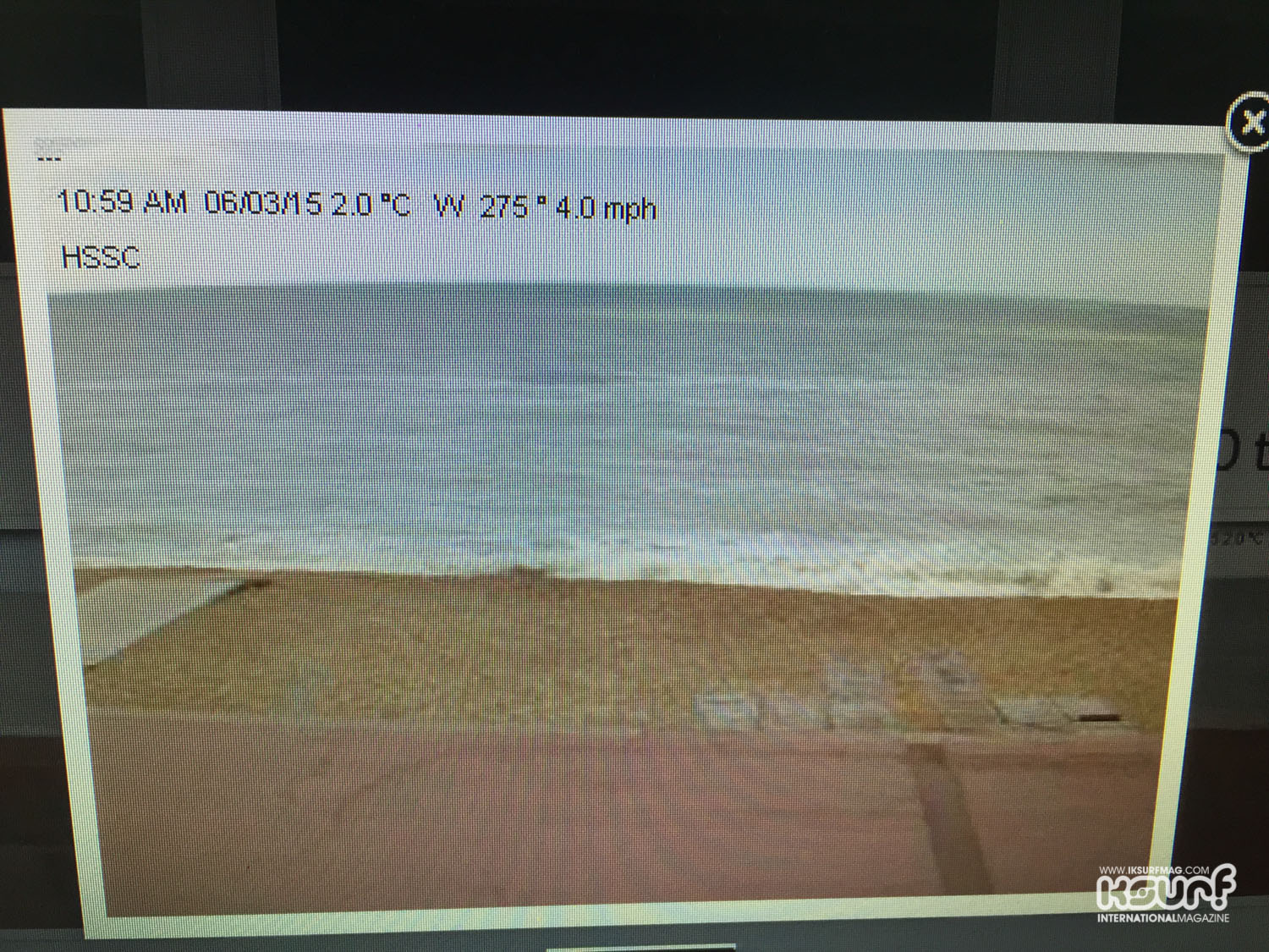 The weather station reading, 4mph, no winder I had struggled!