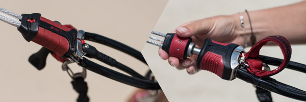 Slingshot offers their Compstick bar with either above the bar, or below the bar depower for 2016.