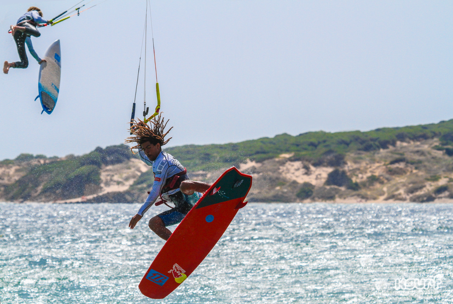 Standout riders Airton Cozzolino in the foreground and Matchu Lopes Almeida going big out the back...