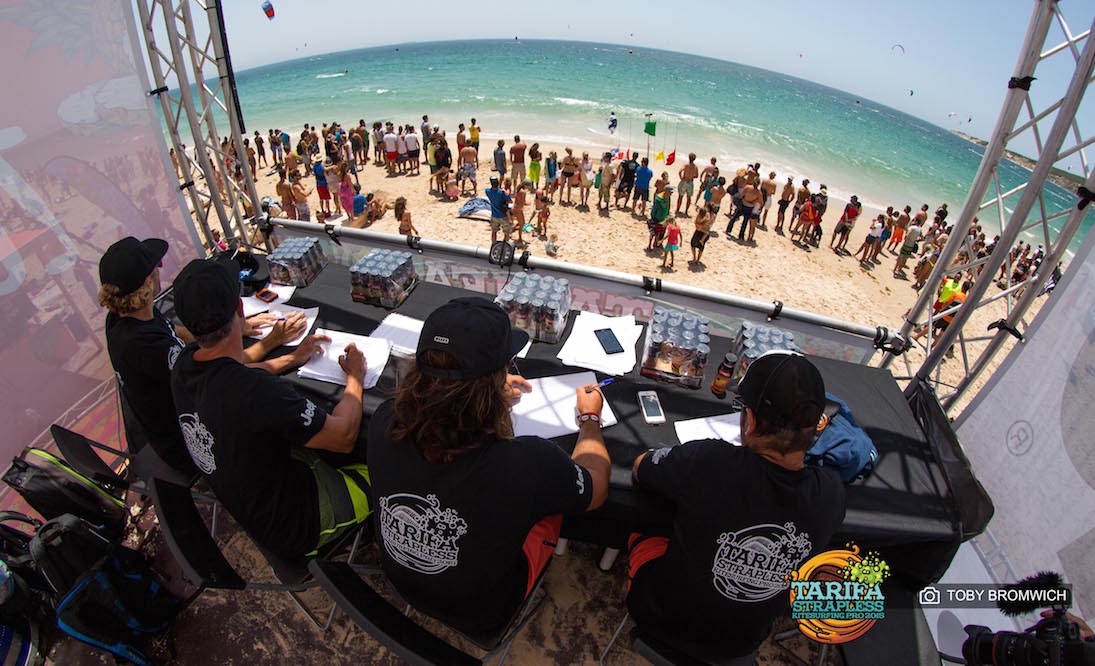 The view from the judging tower...