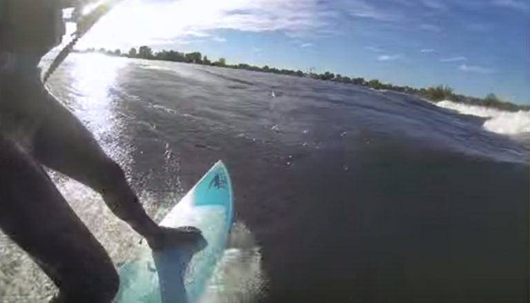 Kitesurfing The Infinite River Wave