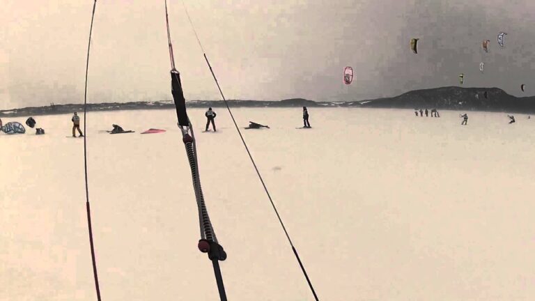 Snowkite Crash In 25 To 30 Knots In A Race