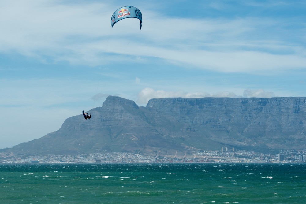 Reigning champion Aaron Hadlow has been warming up for the Red Bull King of the Air in Cape Town.