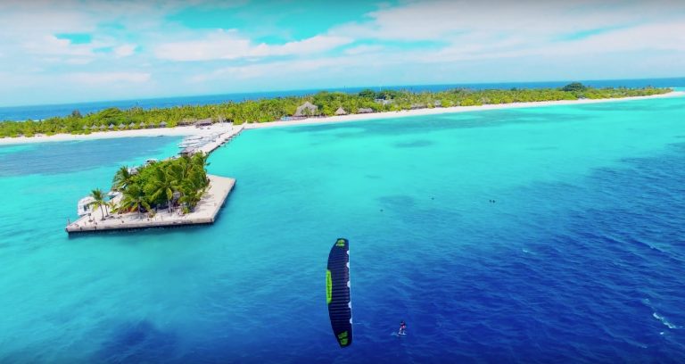 Fly Over Water - Maldives