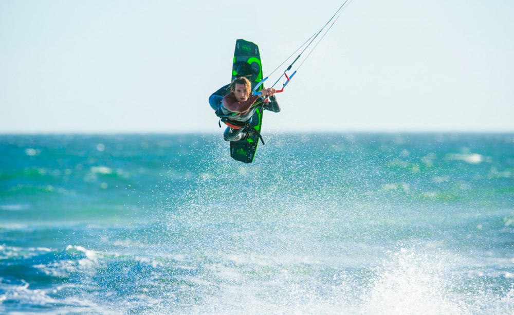 David on the Spicy wakestyle board by F-ONE.
