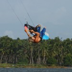 Kitesurfing Technique - Unhooked Popped Front Nose Grab to Toeside