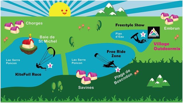 Here's a map of the Outdoormix spots.