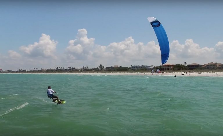 Nico Landauer Foiling in St Pete Regatta, Florida
