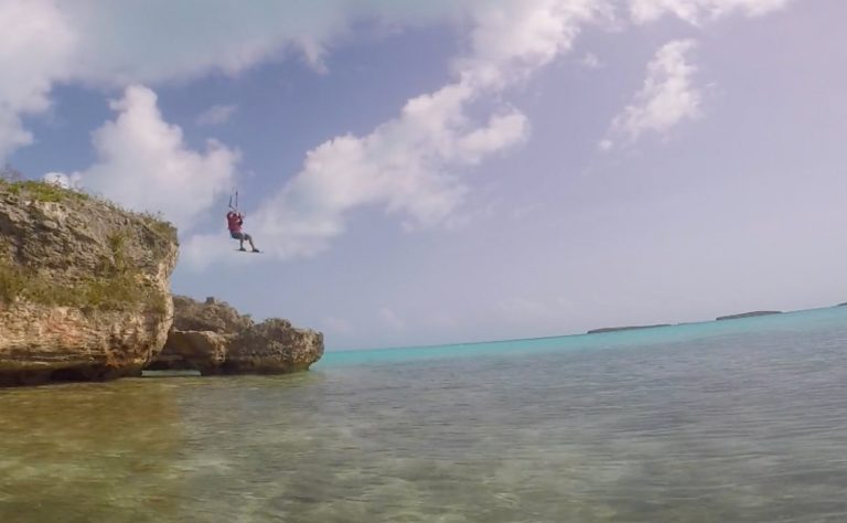 Super Not - Wes Matweyew and Jeff Davis kitesurfing somewhere in theTurks and Caicos islands