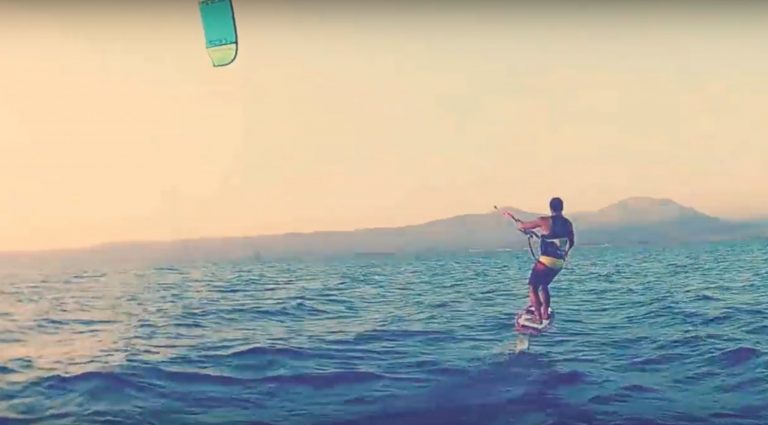 Sunset Foiling With My Bro!