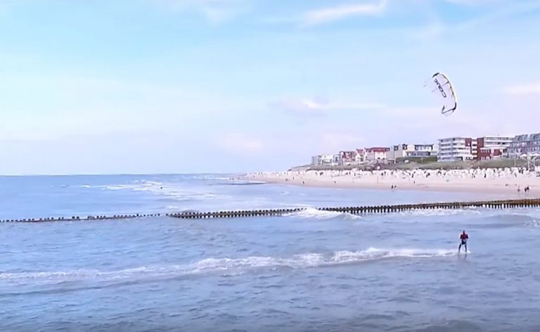 Kiteboarding From A Drone, Kitesurfing Wangerooge, Dji Phantom