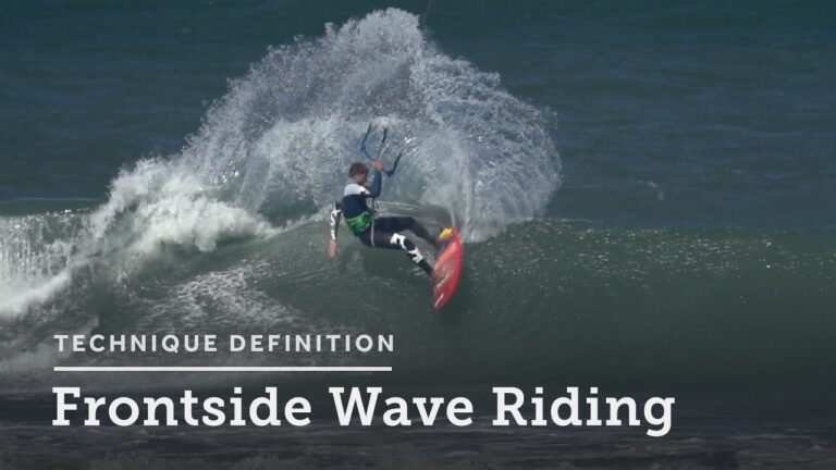 Frontside Wave Riding - Kitesurfing Technique Definition