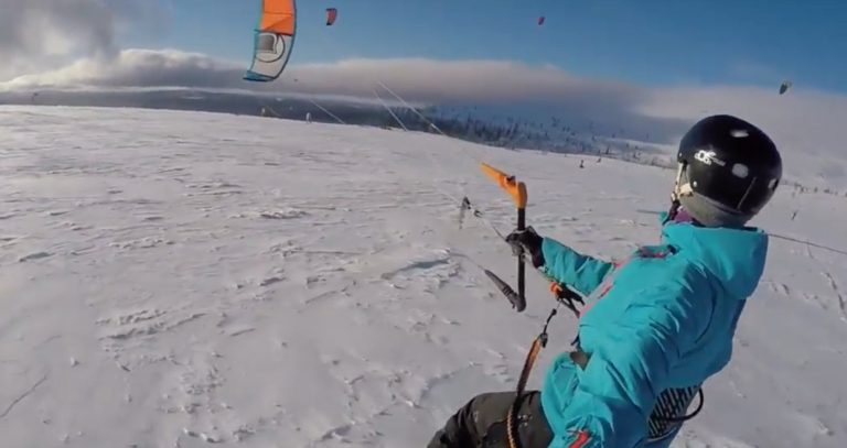 Kiteboarding in Lapland