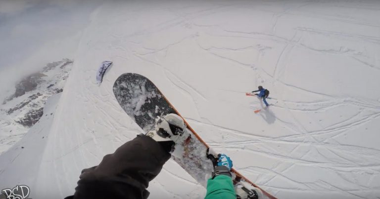 Snowkite in May in Serre Chevalier!