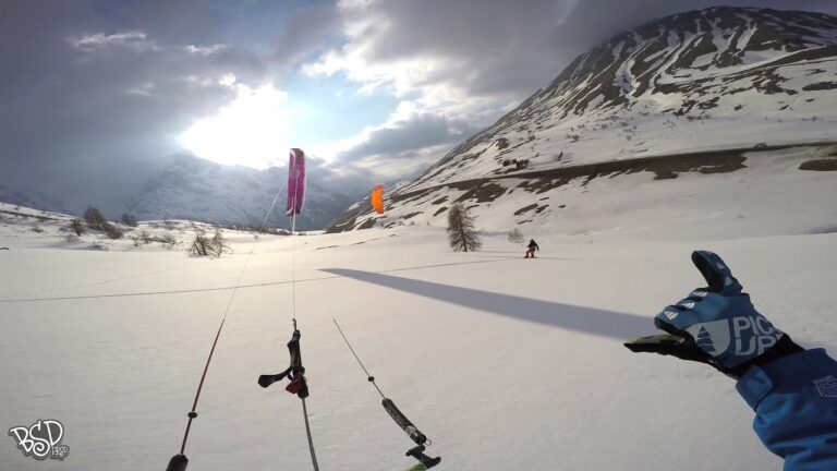 Snowkite Freeride Lautaret Pass 04april2017