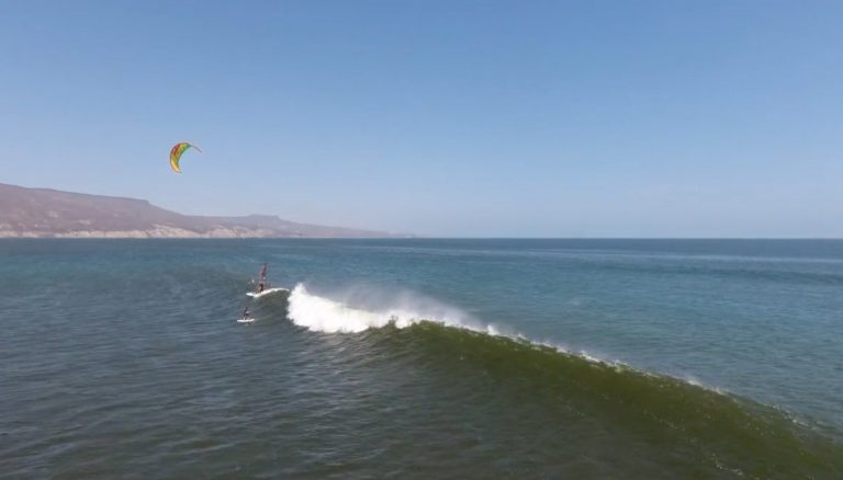 Foil Surfing with a Breeze