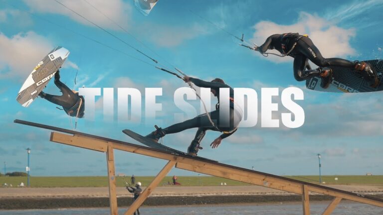 Kitesurfing - Tide Slides - Building And Riding A Selfmade Uprail With Ben Beholz HD