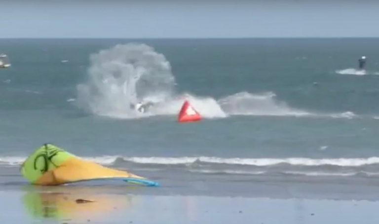 Harry's Mega-crash at Virgin Kitesurf Armada Round Two British Championships- ATBShop