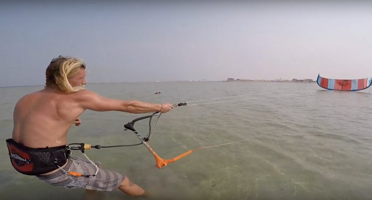 Kiteboarding: Light Wind Relaunch - Ride with Blake: Vlog 27