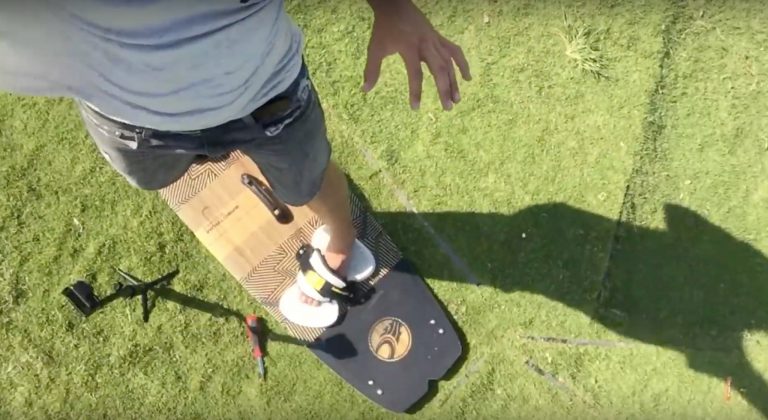Kiteboarding: How to Setup Your Footstraps - Ride with Blake: Vlog 36