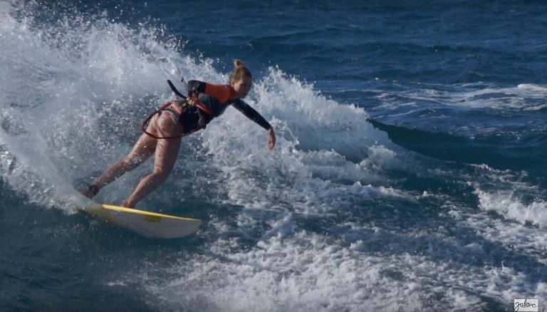 Kitesurfing Backside