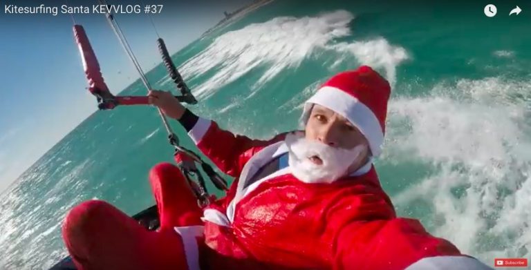 Kitesurfing Santa KEVVLOG #37