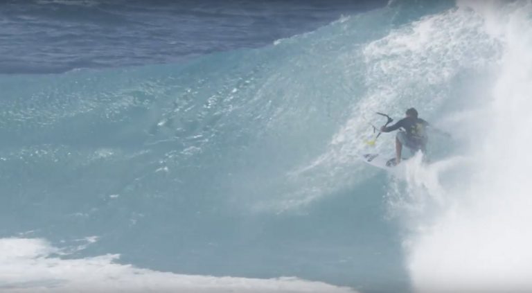 Kitesurfing Backdoor Pipeline with Kai and friends