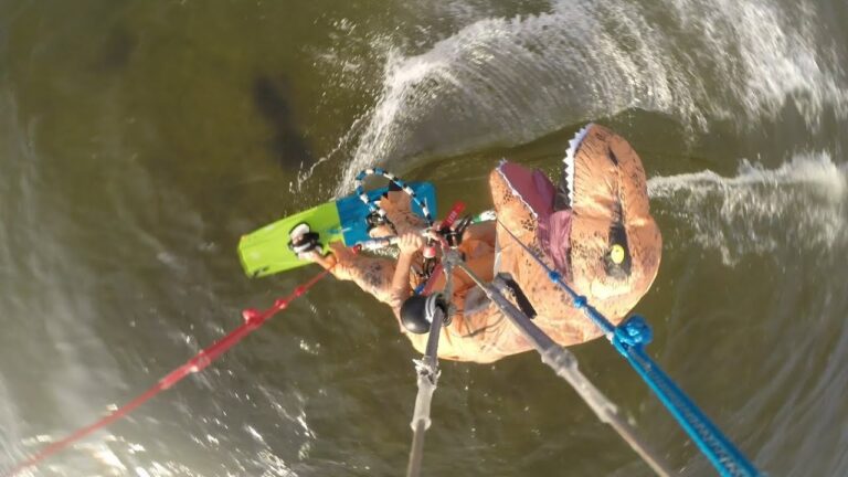 Kiteboarding TRex in Cape Hatteras
