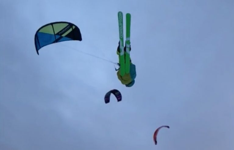 Inverted Frontroll Kiteloop - Snowkite