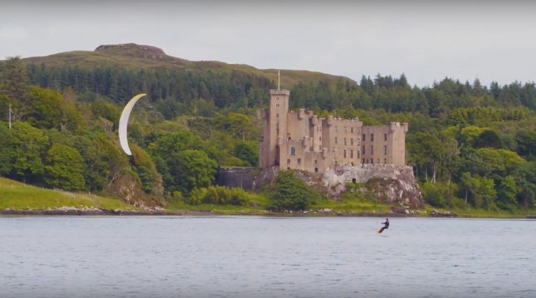 Kitesurfing Scotland: A kitefoil journey on the islands - Aerial Filming