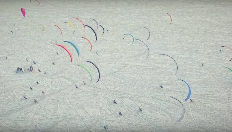 Day 3 of the IKA Snowkite World Cup 2018   Int  Snowkite Open 2018