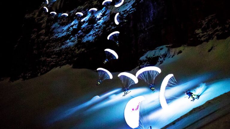 Speed Riding at night in Chamonix. | Moonline