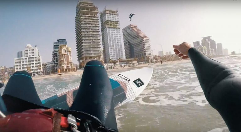 Kitesurf: Tel Aviv 2018 North Kiteboarding Wave Session