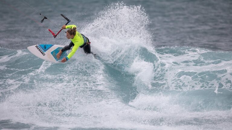 Jalou Langeree at the GKA Kite-Surf World Tour Cape Verde 2018