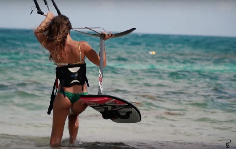 She Survived Her First Kite Foil Session! VLOG 49