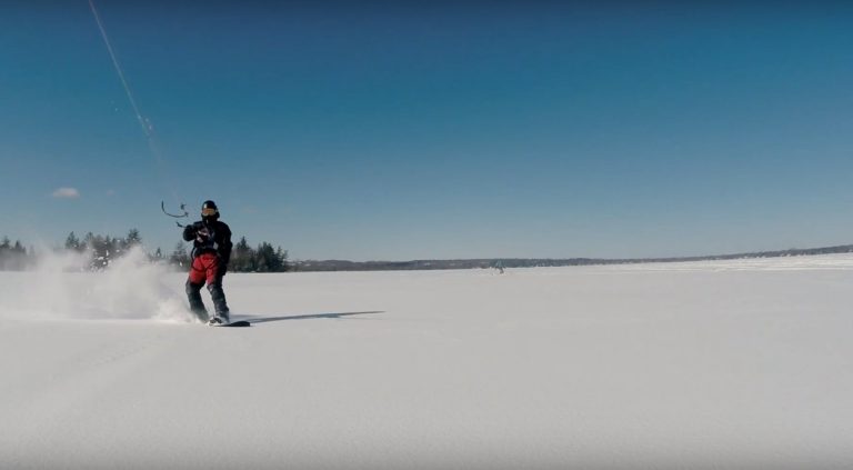 Destination: Ontario Snowkiting in Powder