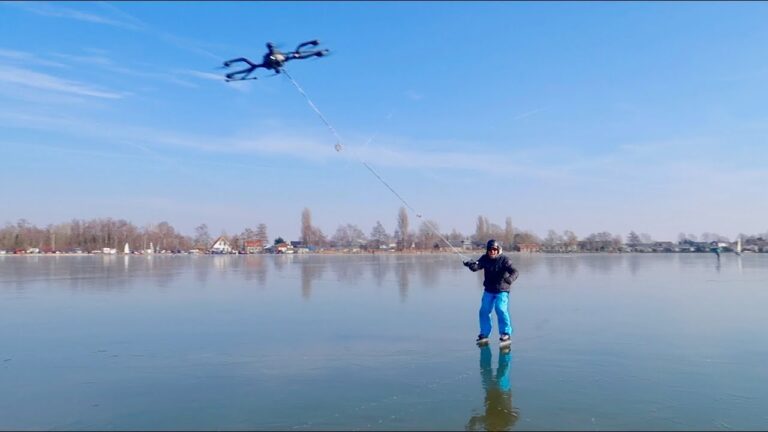 Ice Skating Behind A Drone KEVVLOG #207