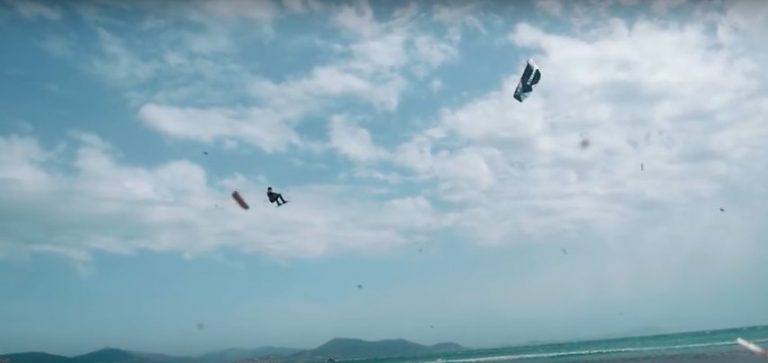 Big air contest in l'Almanarre