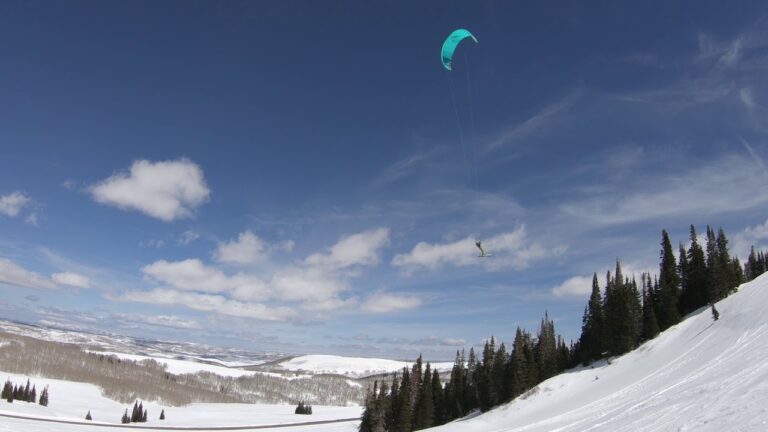 Snowkiting Utah