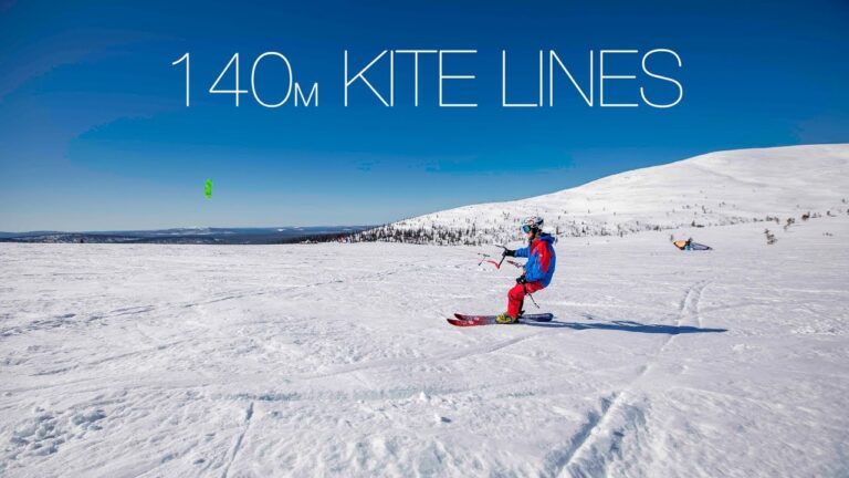 140m Kite Lines - Kiteboarding In Lapland