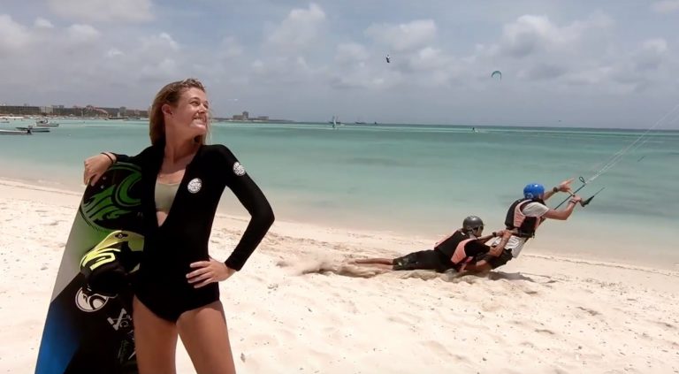 Kitesurfing Aruba | How to NOT kitesurf - Part 2 First tricks