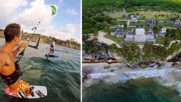 Kitefoiling The Tulum Ruins In Mexico! VLOG 58