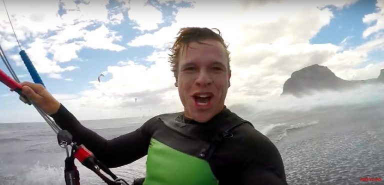 Riding waves on a TwinTip KEVVLOG #219