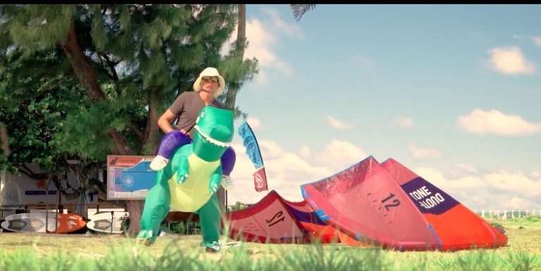 Kitesurfing Dinosaur - HALLOWEEN Special