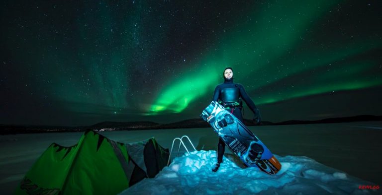 Kitesurfing at the NORTH CAPE!