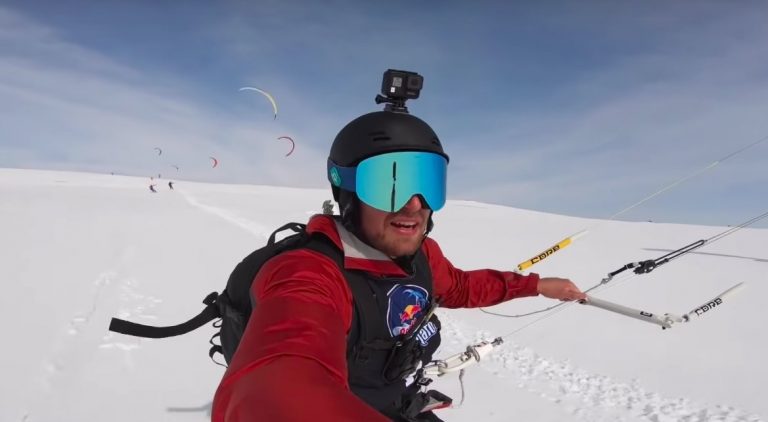 Two Kitesurfers Try Snowkiting in Norway | Red Bull Ragnarok 2019