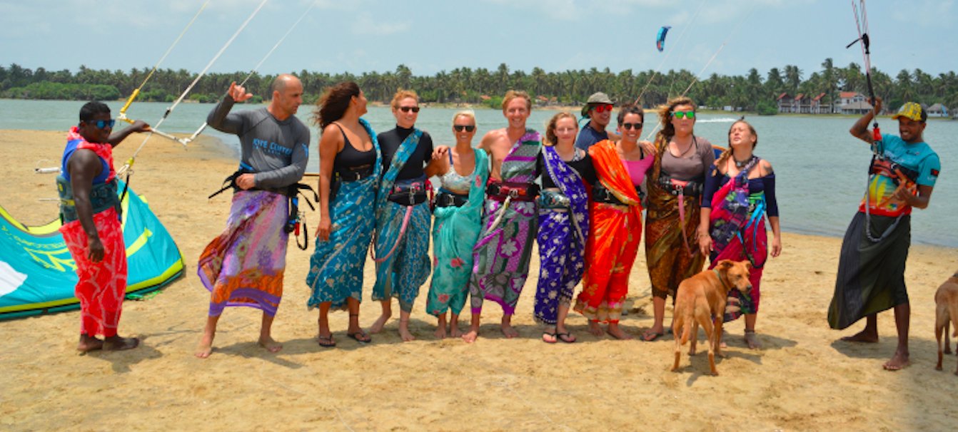 Have you ever Kiteboarded in a Saree?